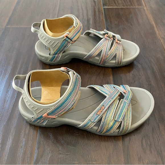 New With Box Teva Women's W Tirra TPM Taupe Multi Sandals Size Various pick your - Picture 2 of 11